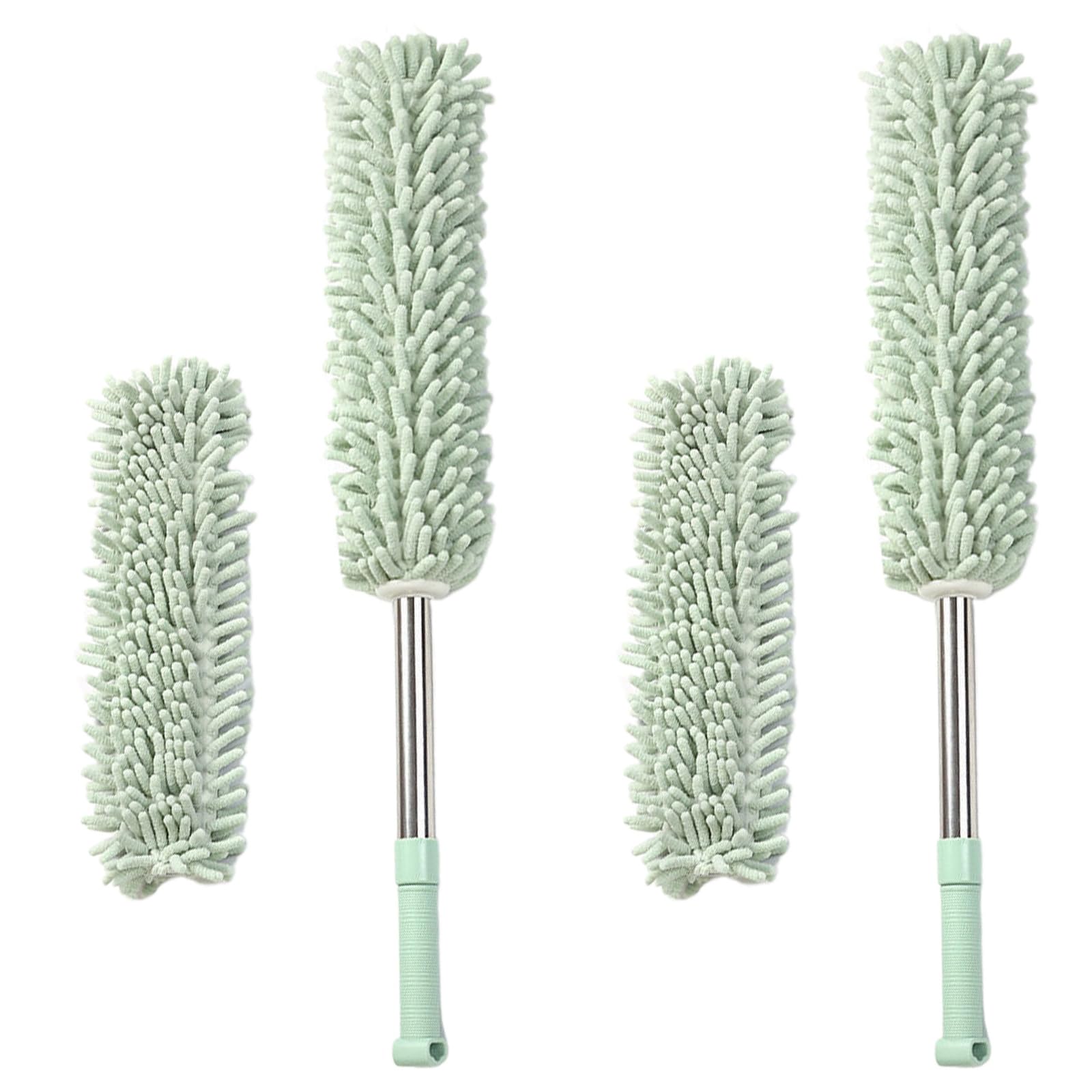 WEILWH Extendable Telescopics Dusters Soft Brush Head Microfiber Dusters for Household Cleans Telescopics Cleans Tool