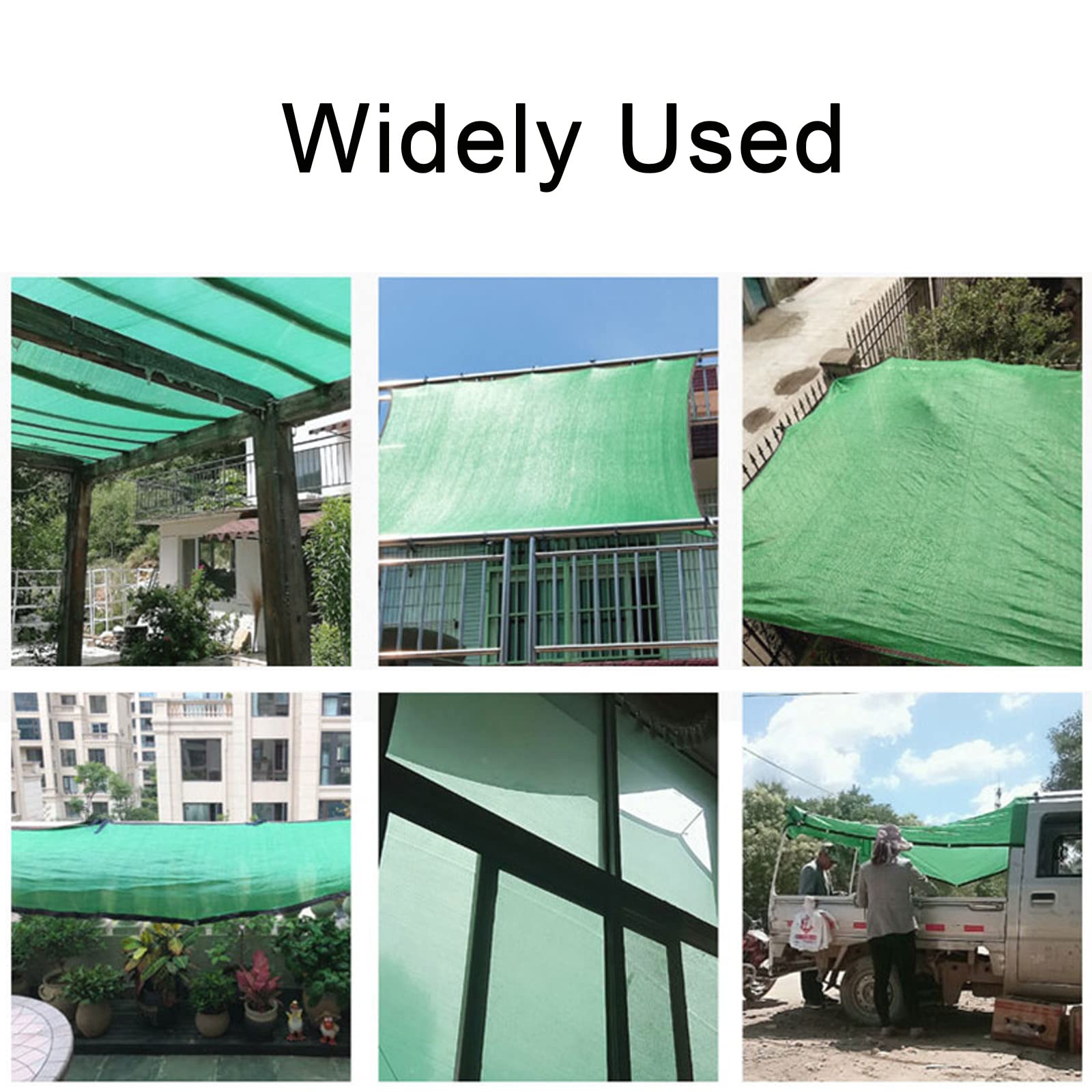 Malla Sombreo 80%,Red De Sombra para Exteriores,Vela De Sombra,Transpirable,Reduce Radiación,Regula Temperatura,para Techo Balcón Patio Jardín Plantas,Color Verde (6x10m)