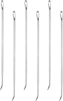 Vista 1 de WILLBOND 6 agujas curvadas de acero inoxidable para asegurar pavos rellenos, pollo, asados y carnes enrolladas