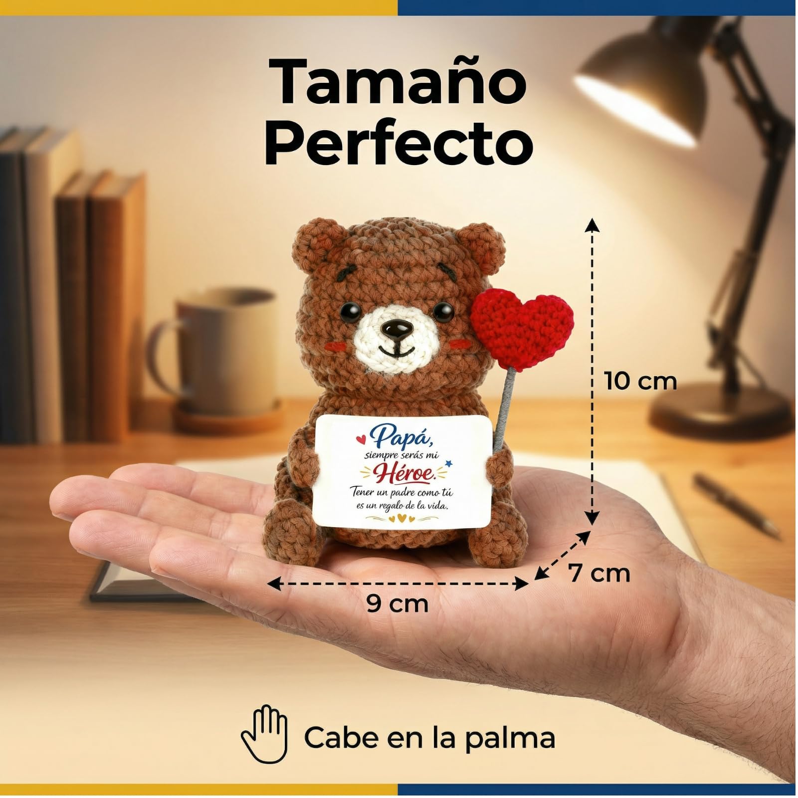 Gkmamrg Regalo Dia de la Madre - Oso Positiva Regalo Mama, Oso Hechas a Mano - Regalo Mamá cumpleaños - Gifts for Mom — view 4