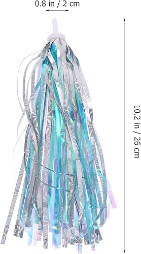 Miniatura 7 de PRETYZOOM 3 pares de cintas decorativas de bicicleta para niños, accesorios de bicicleta para niños, accesorios de bicicleta para scooter, borla