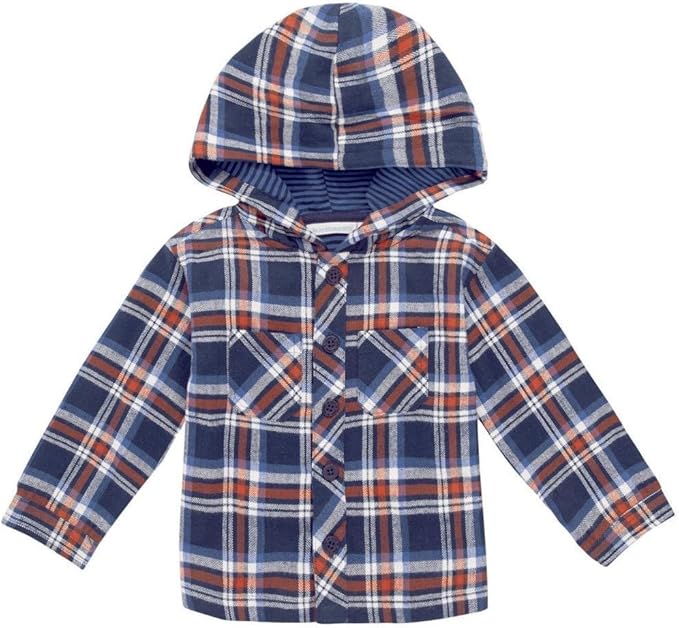 JoJo Maman Bebe Little Boys' Hooded Shirt (Toddler/Kid