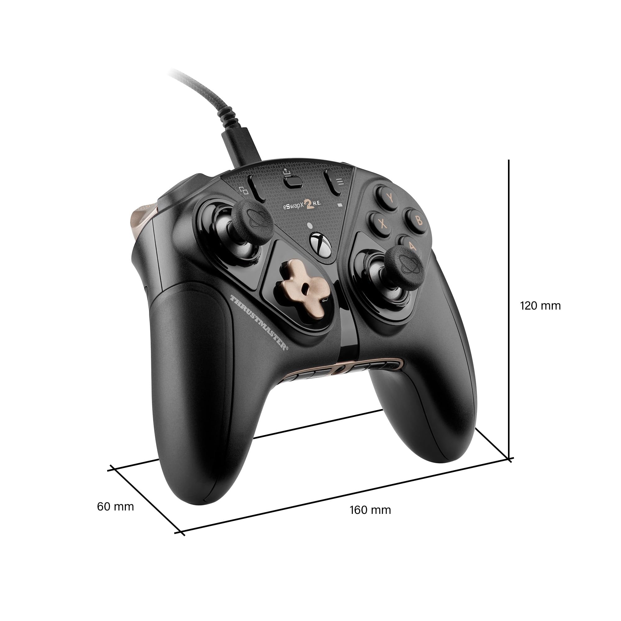 Thrustmaster ESWAP X2 H.E – Manette de jeu Esport modulaire avec sticks Hall Effect H.E.A.R.T. anti-drift – Compatible Xbox Series X|S, Xbox One et PC