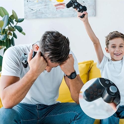 Miniatura 5 de 4 calcomanías de agarre para teléfono celular, antideslizantes, hexagonales, para teléfono, mouse, laptop, tableta, juegos, manualidades, color negro