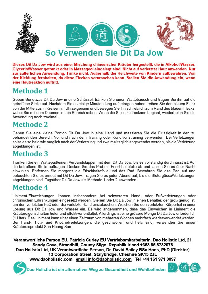 Dit Da Jow (Northern Shaolin) 200ml