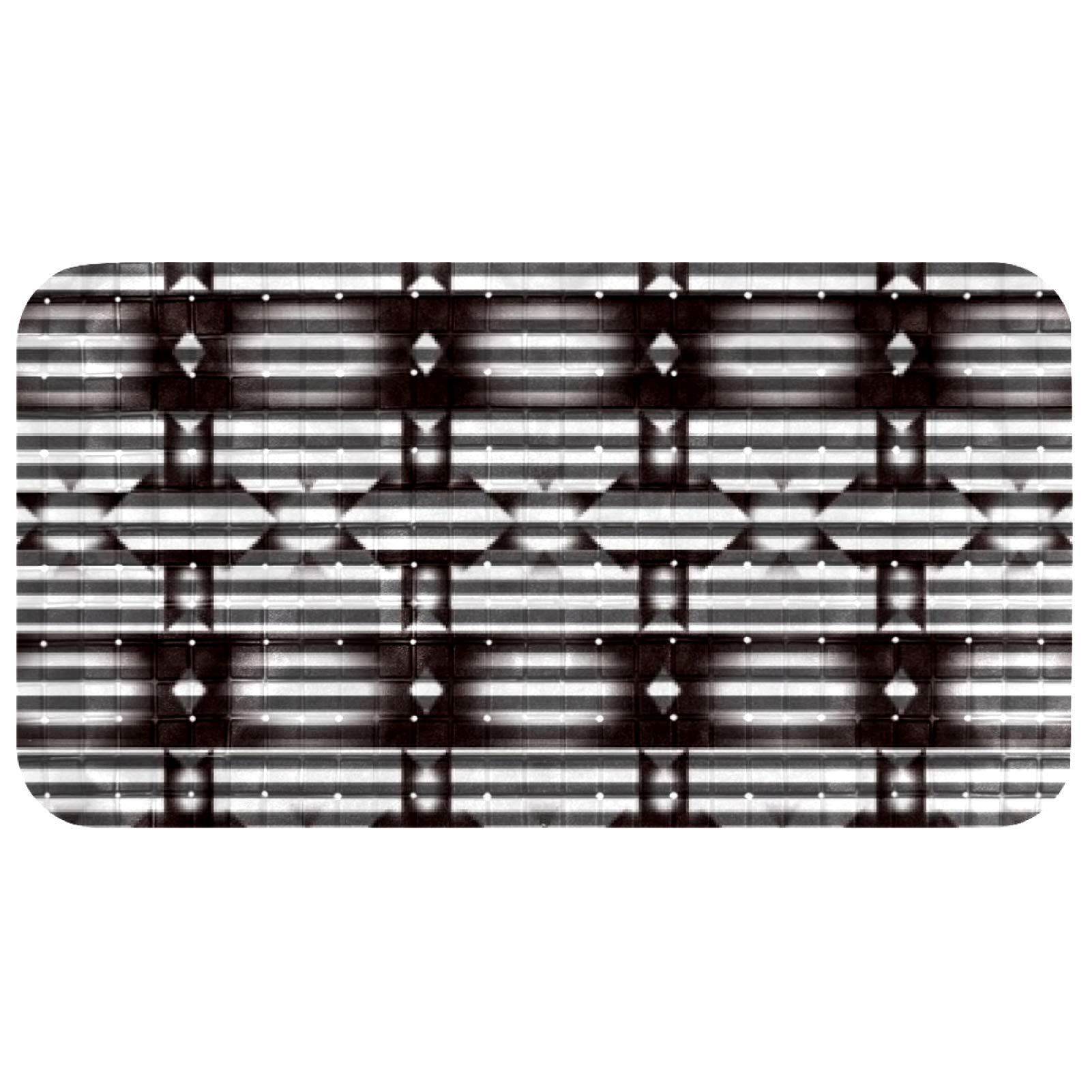 Tapis de bain pour bébé antidérapant non toxique noir blanc