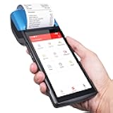 Bisofice 4G Handheld PDA POS Android 13.0 Receipt Printer 2GB+16GB, Camera 5M, 1D 2D Barcode Scanner, Wifi/Gps/BT/4G Full Network Connection, 5