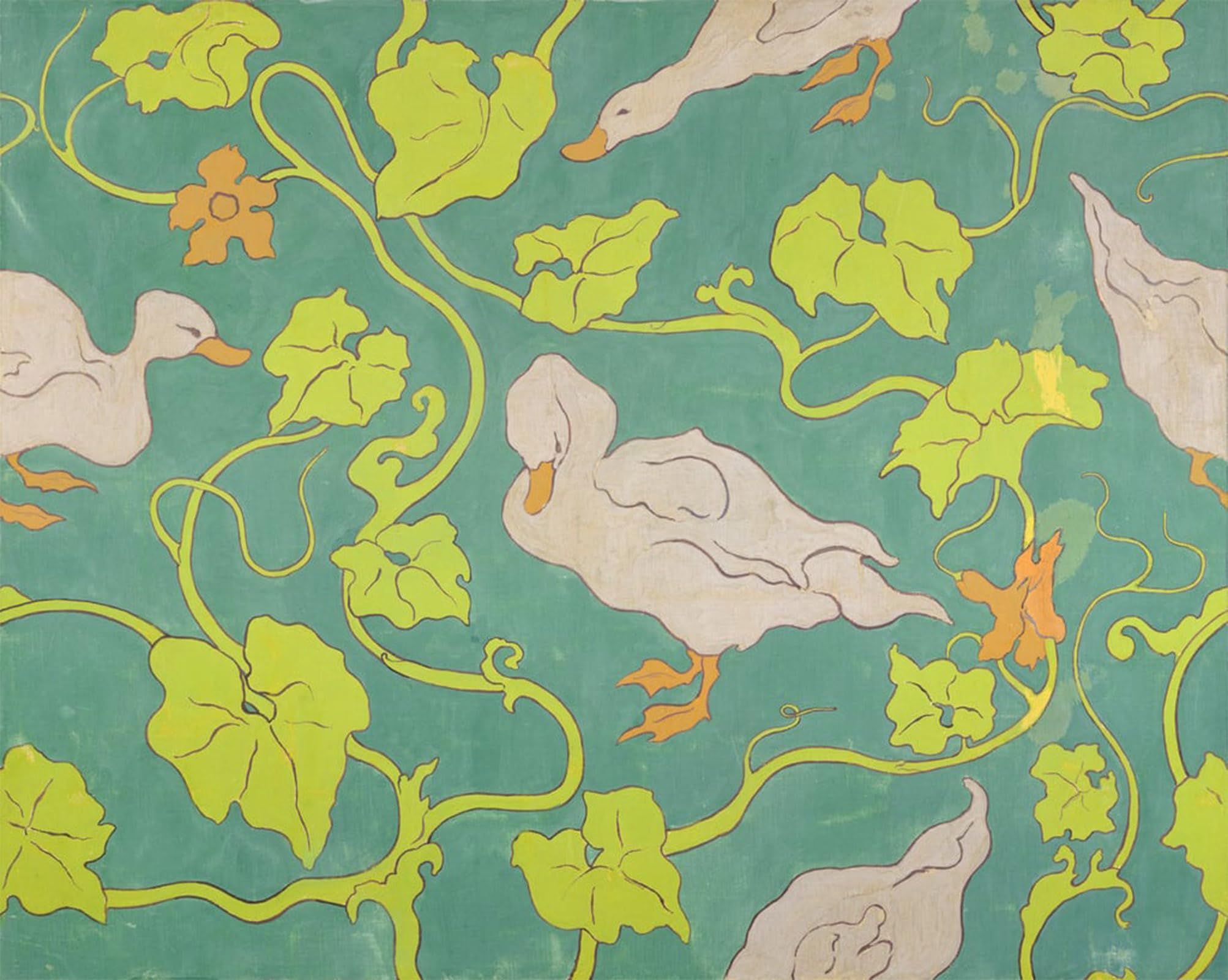 Impression d'affiches les canards de Paul Ranson Affiche Toile Déco - 5