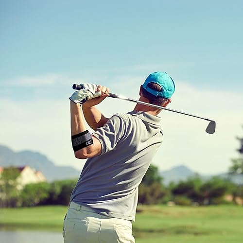 Miniatura 8 de OrthoSleeve Codera ES3 diseñada para prevenir y revivir el dolor asociado con codo de tenista, codo de golfista, dolor general de codo y dolor de