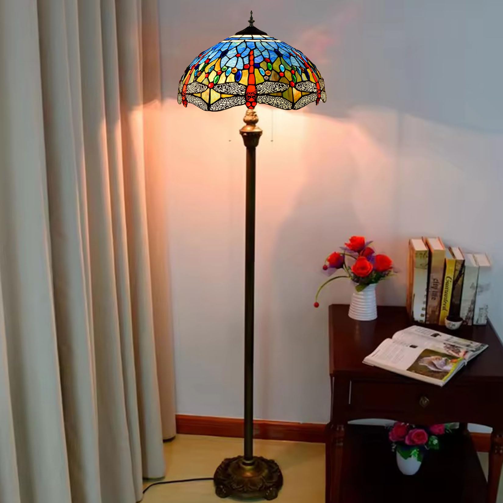 Amazon.co.jp : BOTOWI ヴィンテージ2ライトフロアランプベース