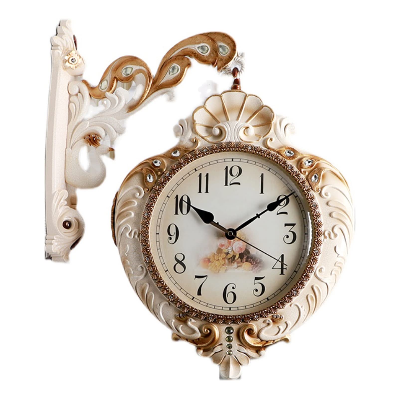 Horloge murale vintage double face : sublimez votre mur avec silence