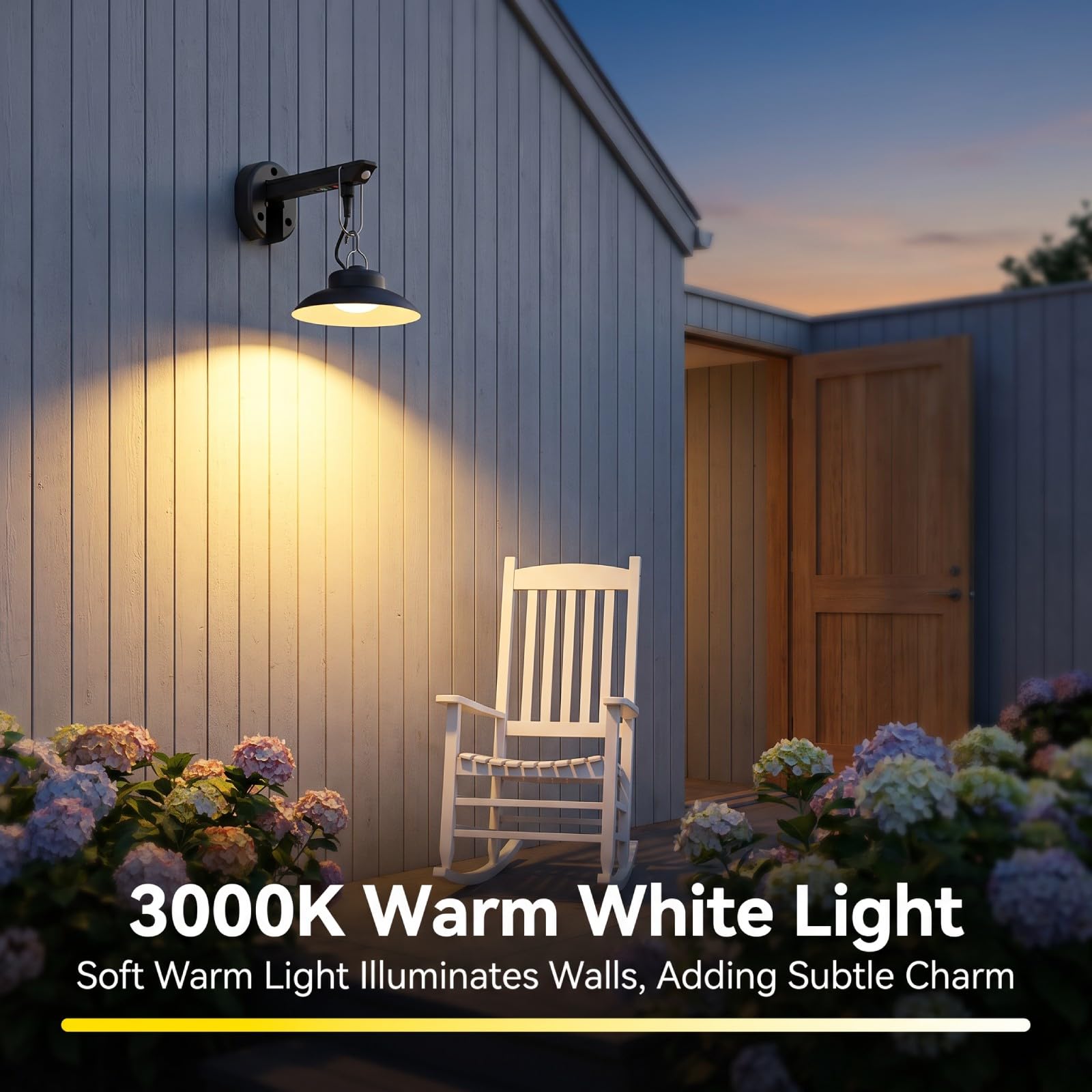 600lm Solar Außenleuchte mit Bewegungsmelder,für Garten & Terrasse