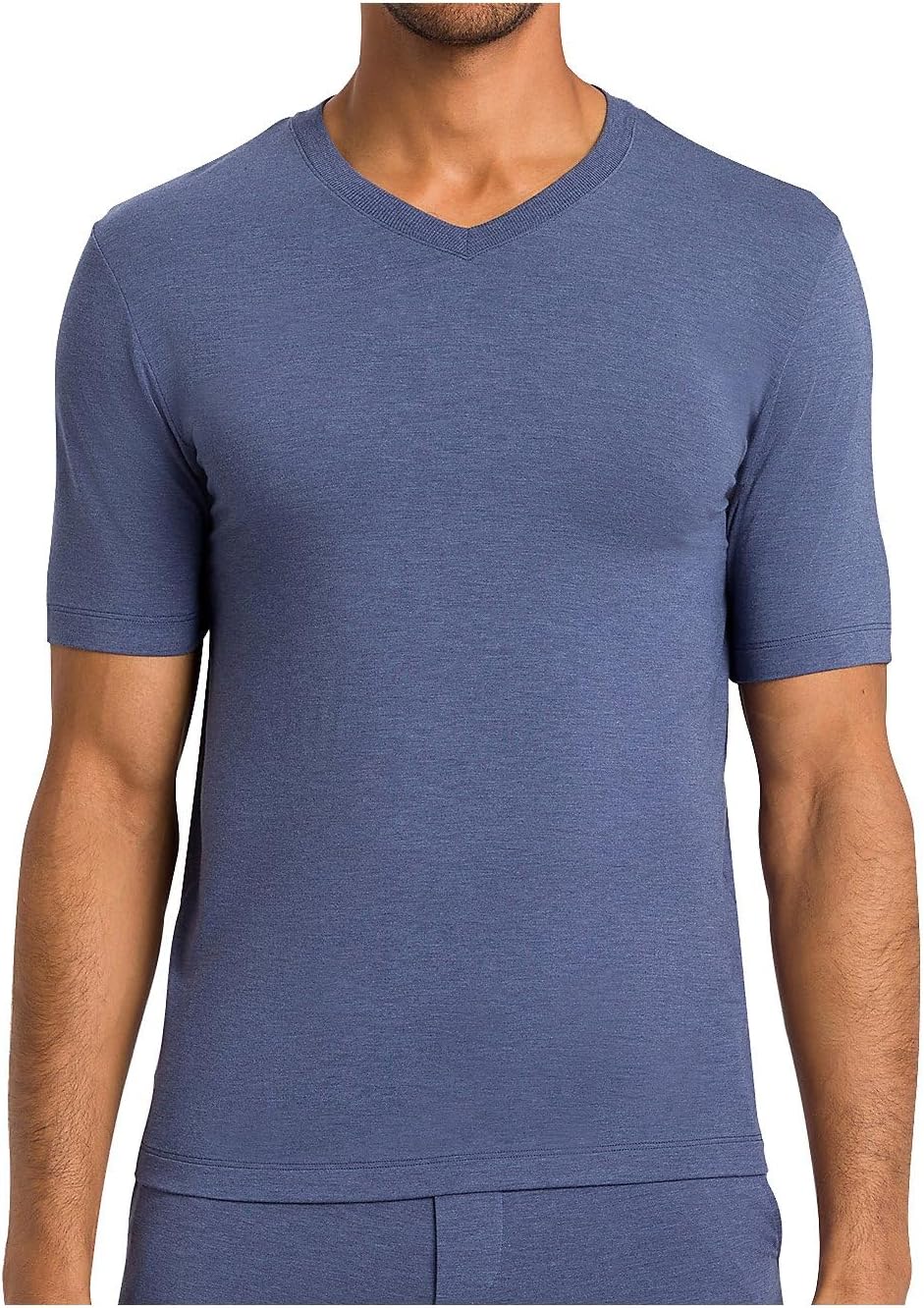 HANRO Men's Casuals Short Sleeve V-Neck Shirt 75035