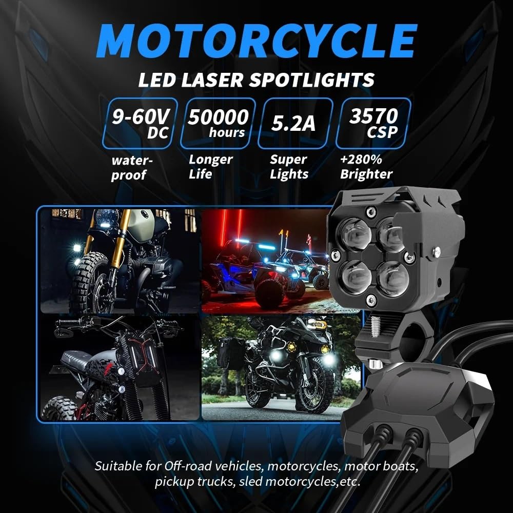 Faro Lavoro Fari fendinebbia a LED per moto a Faretti