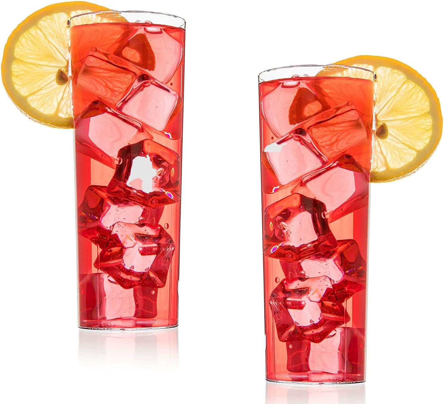 zappy 144 Hard Plastic Highball Drinking Glasses, 10 oz Highball Glass Tall Collins Scotch Glasses Whiskey Glasses Drinking Highball Glasses Tall Bar Glass Party Wedding Smoothie Cups