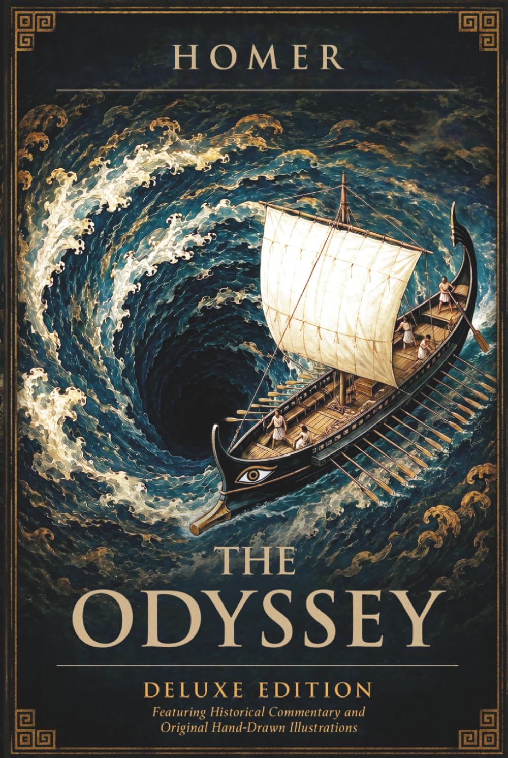 The Odyssey: Deluxe Edition Featuring Historical Commentary and Original Hand-Drawn Illustrations (Illustrated)