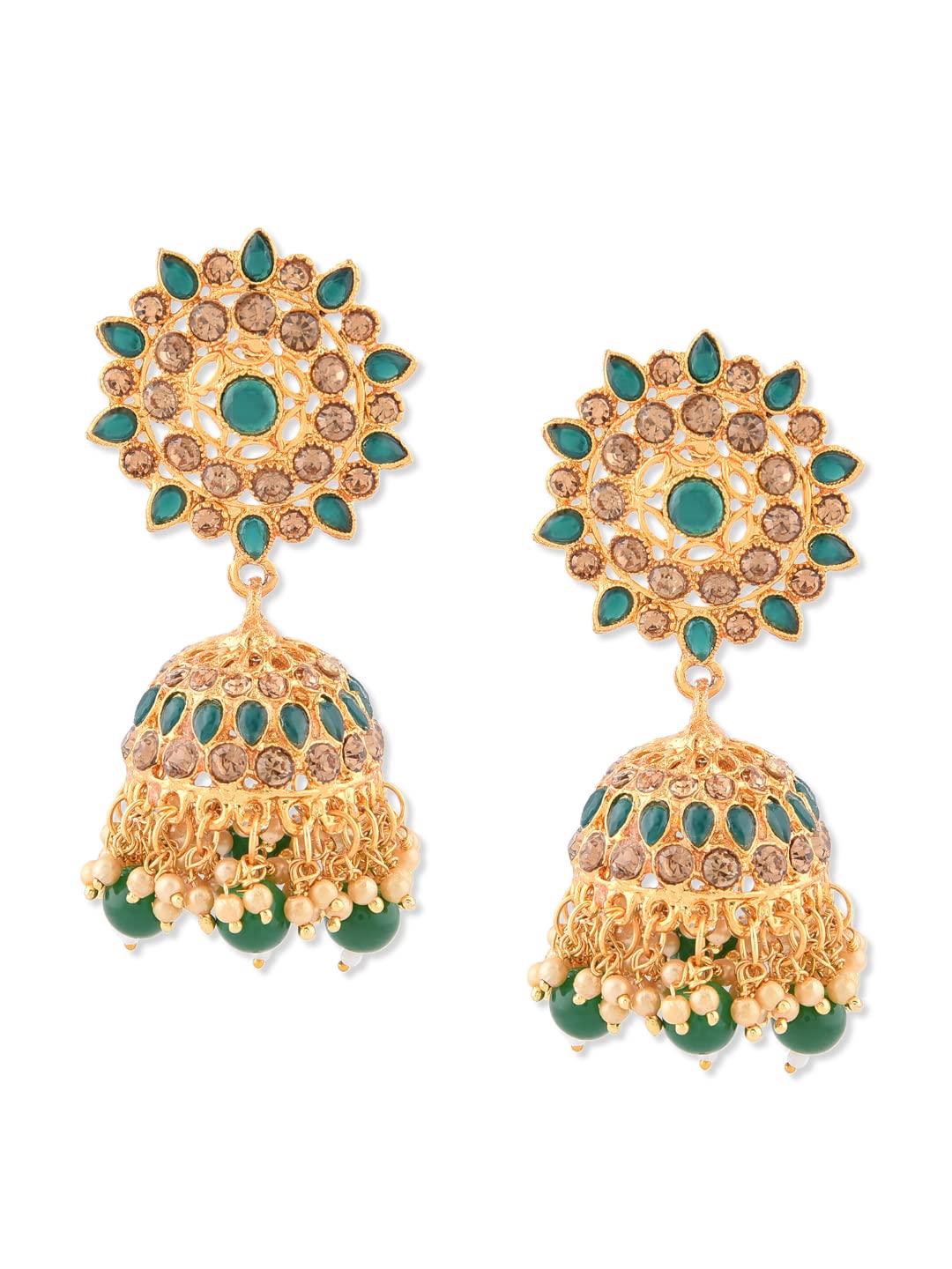 Zaveri Pearls Gold Tone Traditional Jhumki Earring For Women-ZPFK7467 (B07H3NZP42) Amazon Price History, Amazon Price Tracker