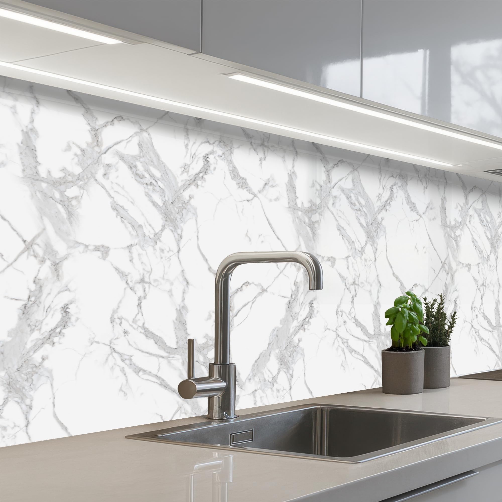 KitchenYeah© Splashback for Kitchen self Adhesive Sink Splash Splatter