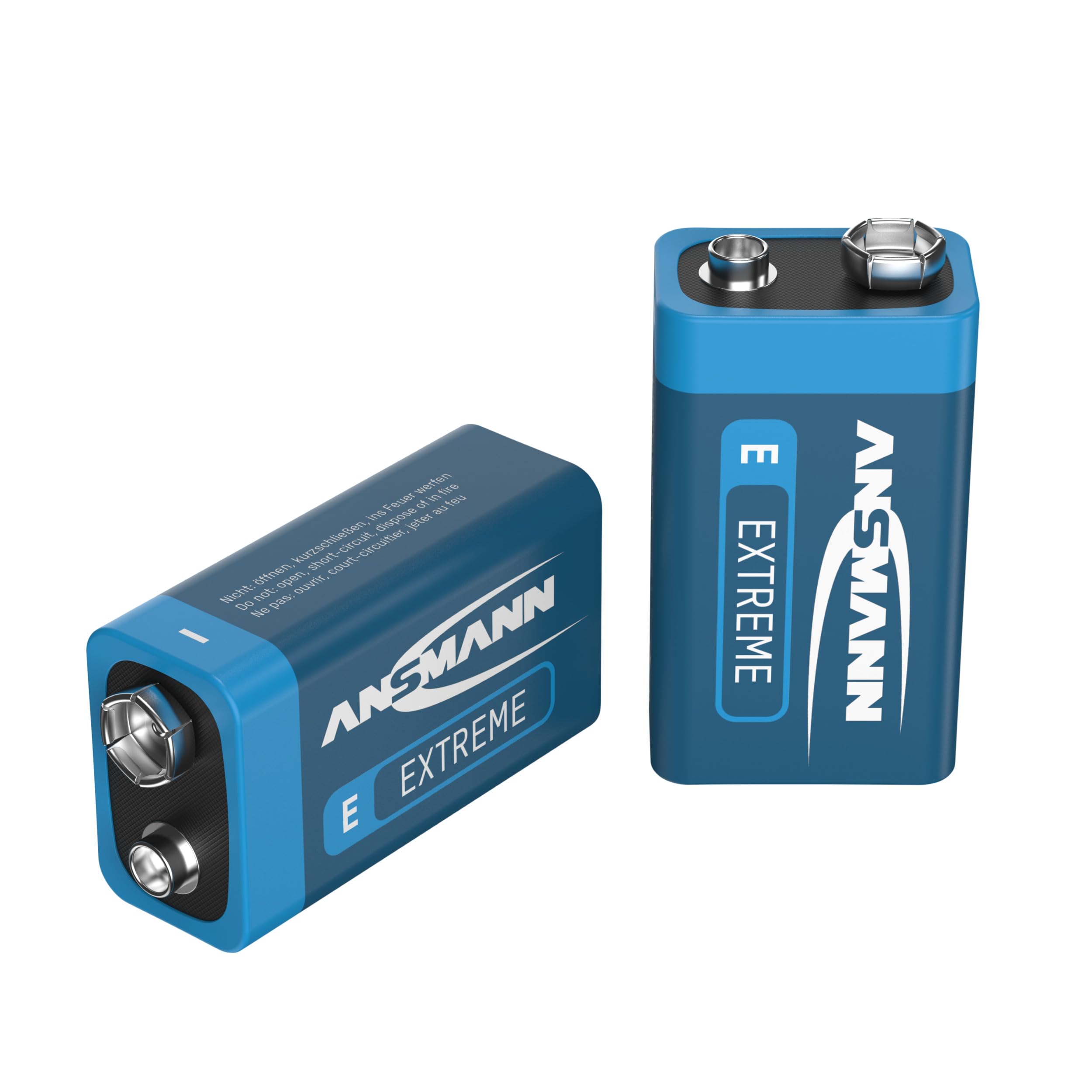 ANSMANN Piles Lithium 9V 6AM6 (Lot de 5) – Piles spéciales pour détecteur de fumée et Autre système d'alarme – Piles 9V résistantes, fiables et à Longue durée de Vie