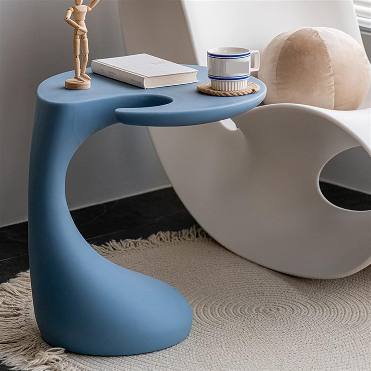 Console Tables Nesting Tables Nordic Creative Sofa Side Table Plastic Coffee Table Small Apartment Balcony Corner Table Bedroom Bedside Table End Tables edestal Tables (Color : 6) (1)
