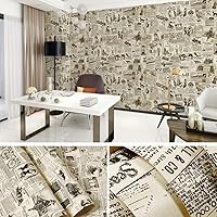 Vista 3 de Lependor - Papel pintado extraíble autoadhesivo impreso para pared, despegar y pegar, decorativo, para estante y cajón, rollo de 17.71" x 393