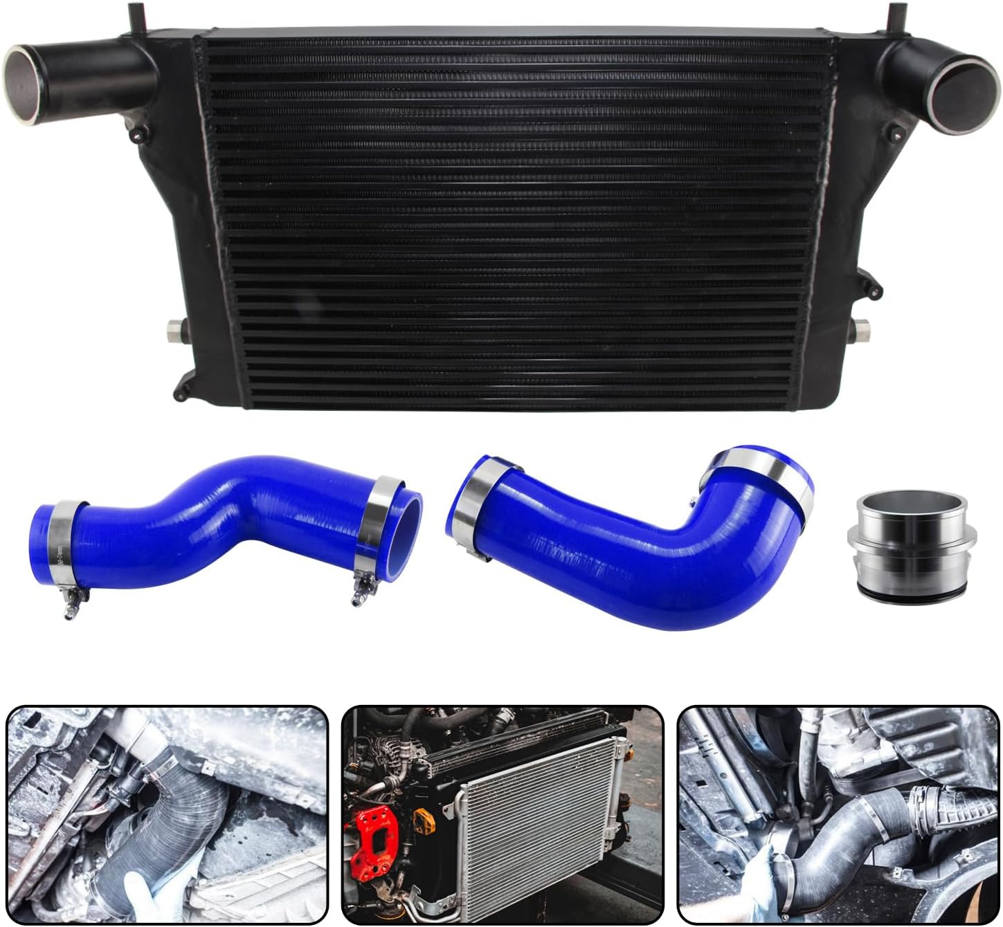 Fmic Turbo Intercooler Kit fits for Vw Golf Gti 06-10 2.0T Mk5 Gen2 (Version 2) Blue