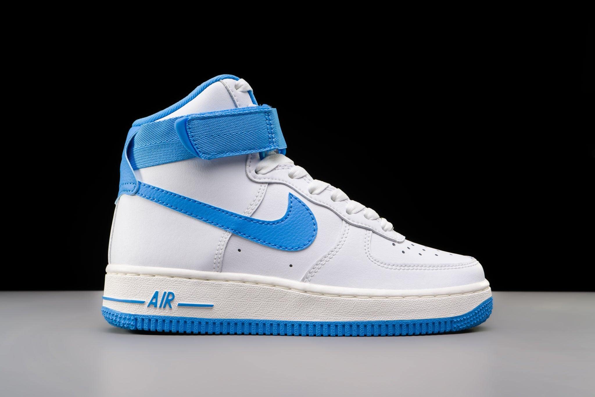 Nike Air Force 1 High Womens OG QS White/University Blue Sail Size 9.5