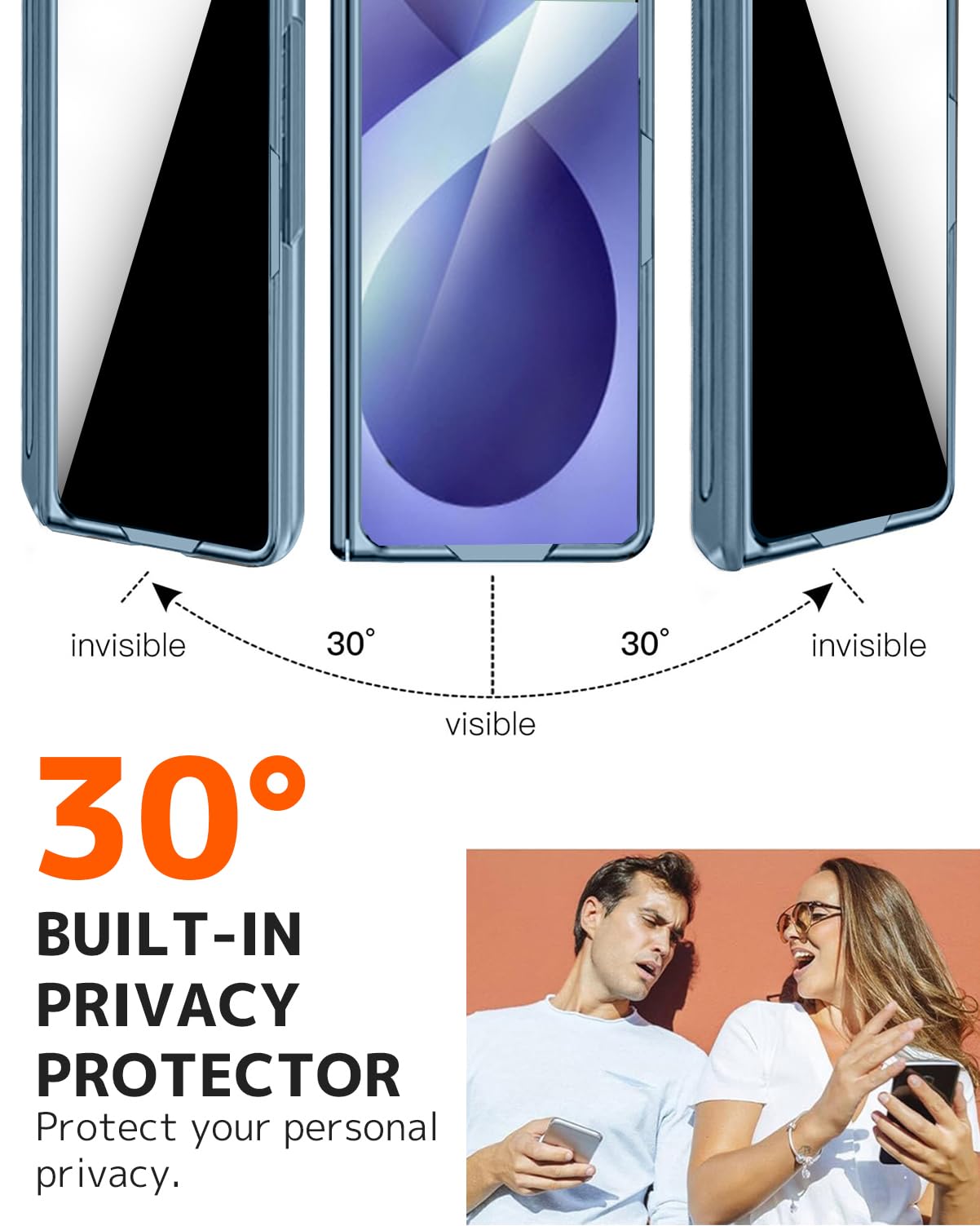 NINKI Custodia per Samsung Galaxy Z Fold 8 Ultra con pennino e portapenne e cavalletto nascosto, protezione magnetica per lo schermo della privacy, custodia per Samsung Z Fold 8 Ultra con portapenne