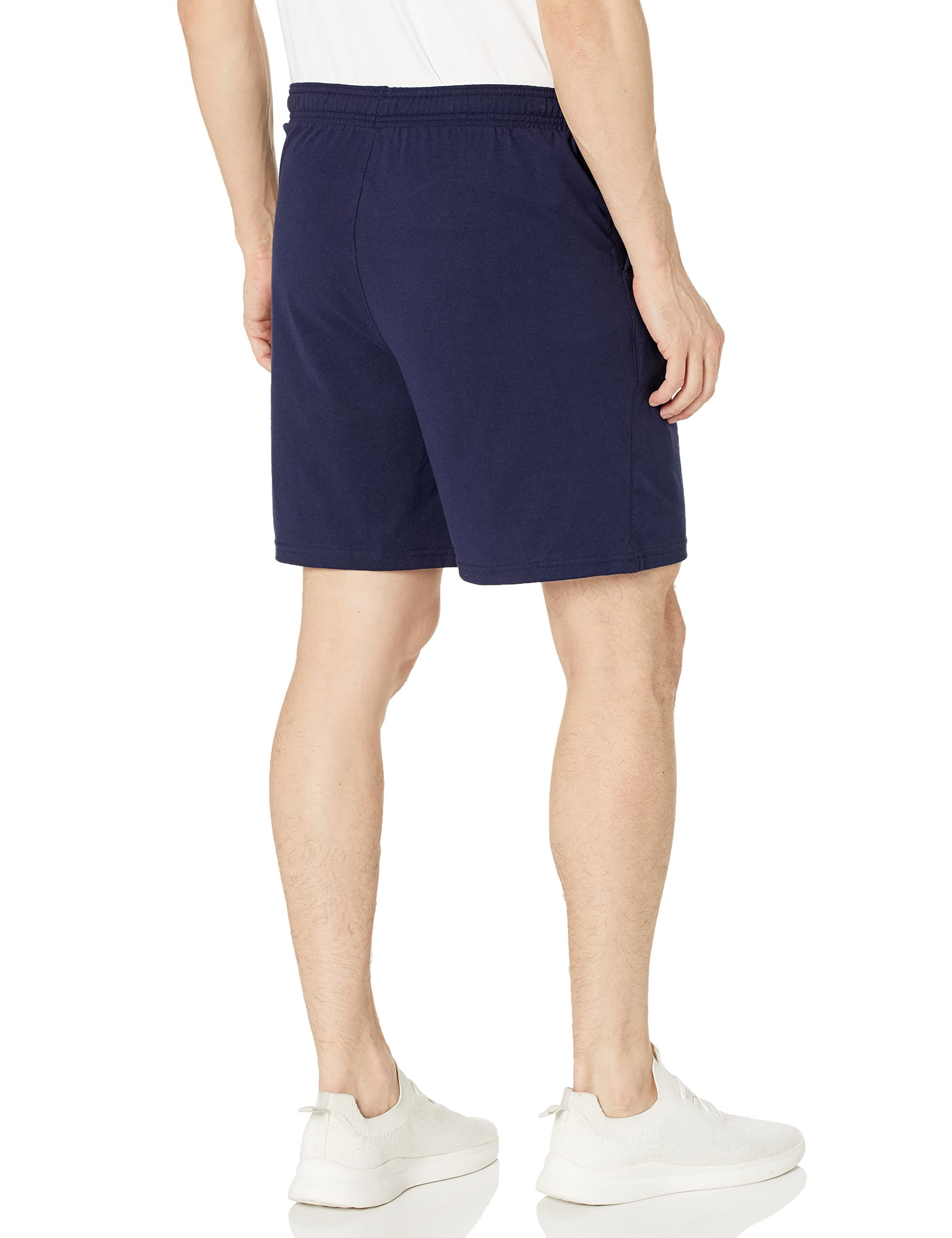 Hanes Pantalón Corto de Algodón con Bolsillo - Pantalones Cortos Informales Hombre