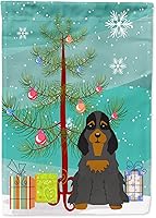 Vista 1000 de Caroline's Treasures BB4243GF Bandera de jardín con texto en inglés «Merry Christmas» con texto en inglés «Merry Christmas», bandera decorativa