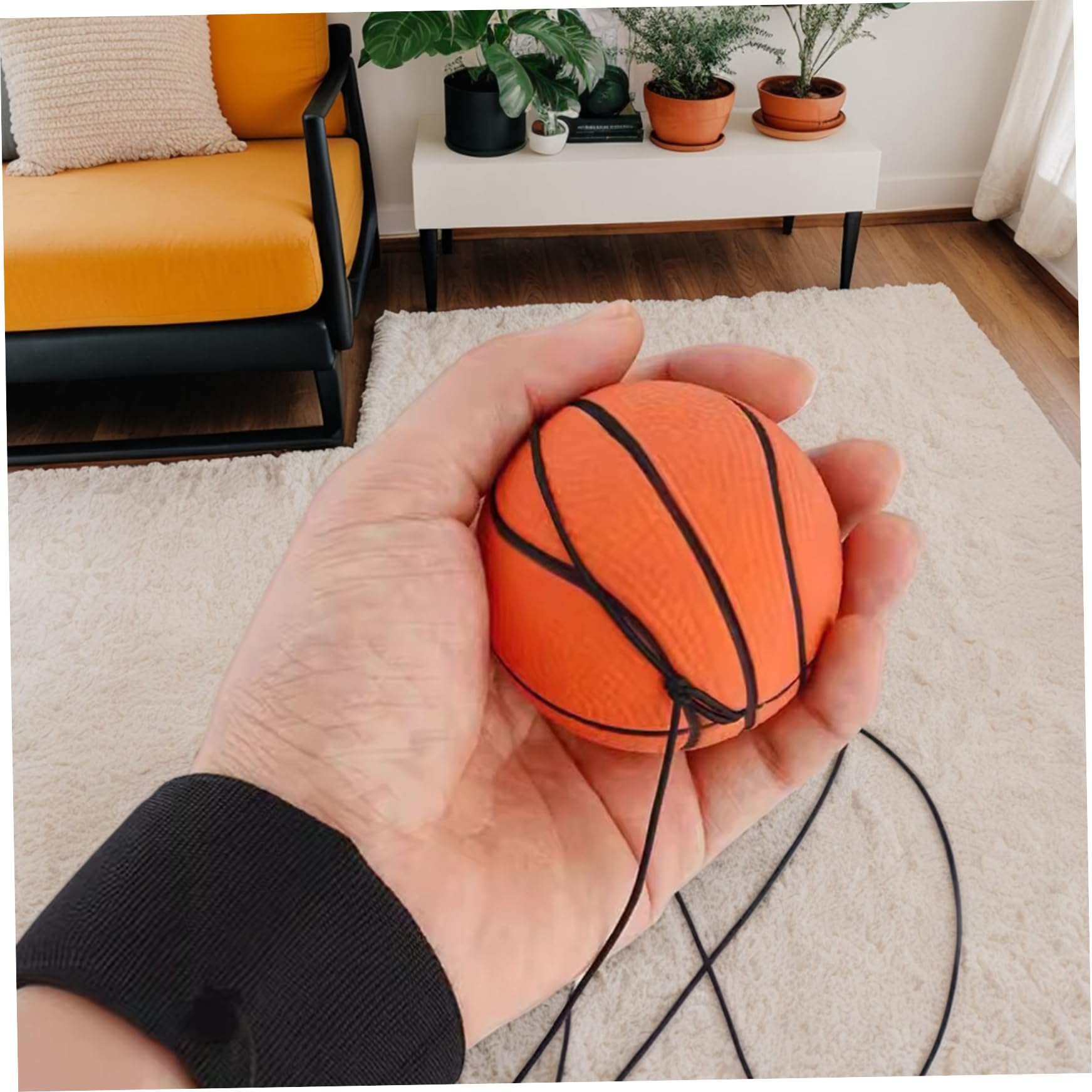 Palli di ritorno del polso sportivo, palla di rimbalzo in gomma da 2 pc su una corda elastica, palline da polso rimbalzante da 60 mm/2,4 pollici, esercizio efficace per il polso e gioca per bambini a