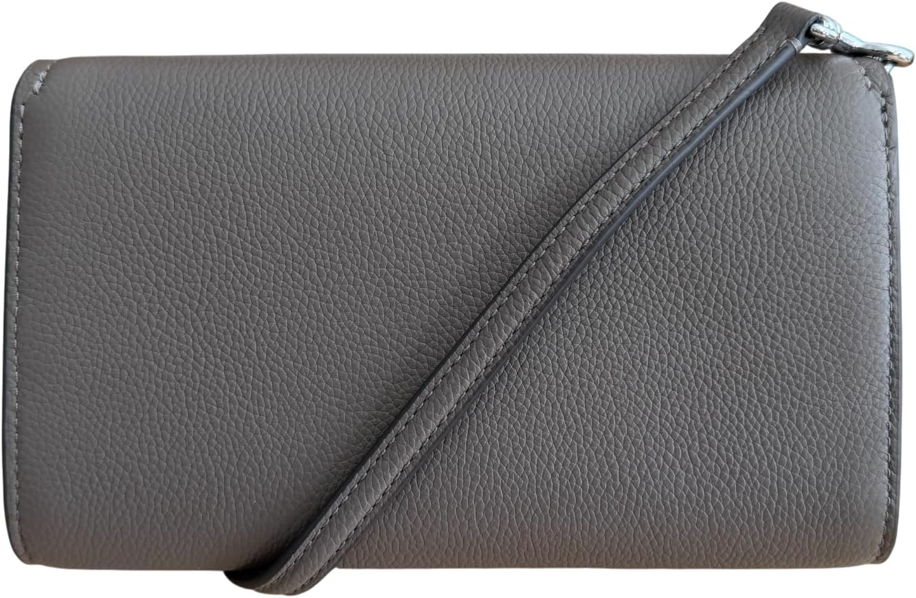 Tory Burch Womens 146467 Thea Pebbled Leather With Gold-tone Hardware Crossbody Bag With Flat Wallet - Image 4