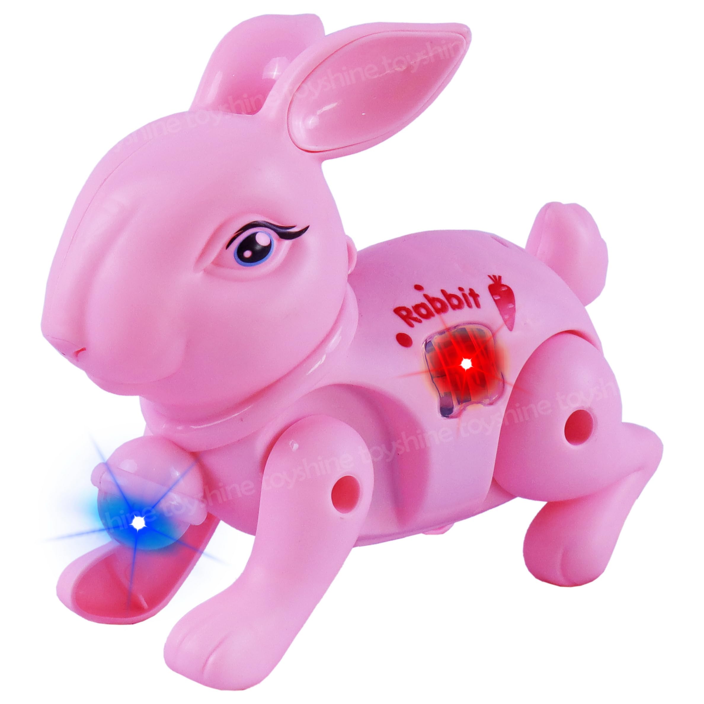 Toyshine Battery Operated Cute Interactive Walking Rabbit with Light & Sound Cuddly Electronic Pet Educational Features Toy for Kids- Pink (B0DBVKDDF1) Amazon Price History, Amazon Price Tracker