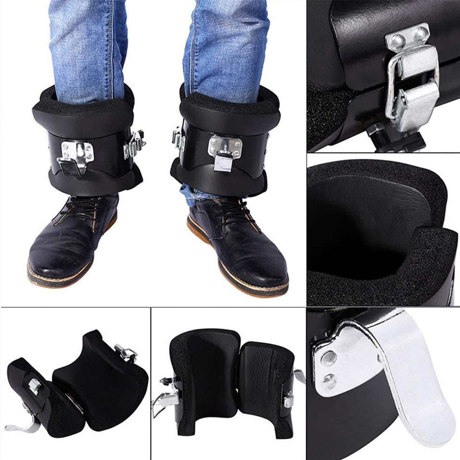 Stivali a inversione – Attrezzi per allenamento fitness da appendere alla | caviglia, supporto per caviglia, attrezzatura multiuso per stretching della colonna vertebrale, per il corpo