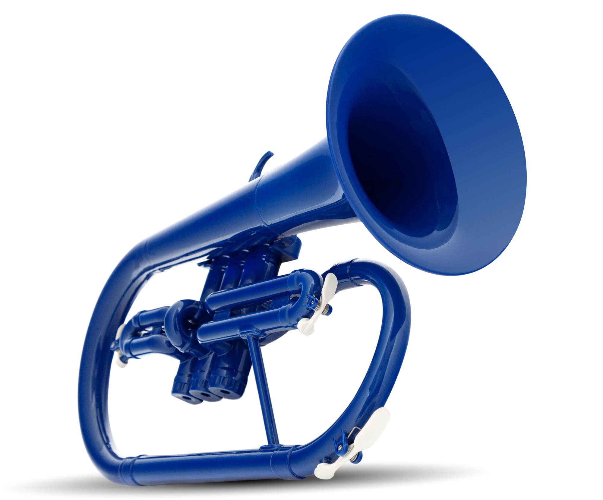 Classic Cantabile MardiBrass Flicorno in ABS Plastica - Valvole Perinet - 600g leggero - Foratura: 11,5 mm - incl. bocchino e custodia - blu