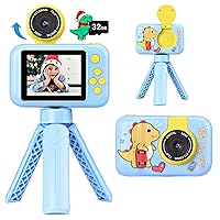 Fotocamera per Bambini con Treppiede, Macchina Fotografica Digitale Dinosauro per Ragazzi 3