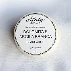 1 Sabonete de Dolomita e Argila Branca 100g – Clareador, Pele de Porcelana | Afaty