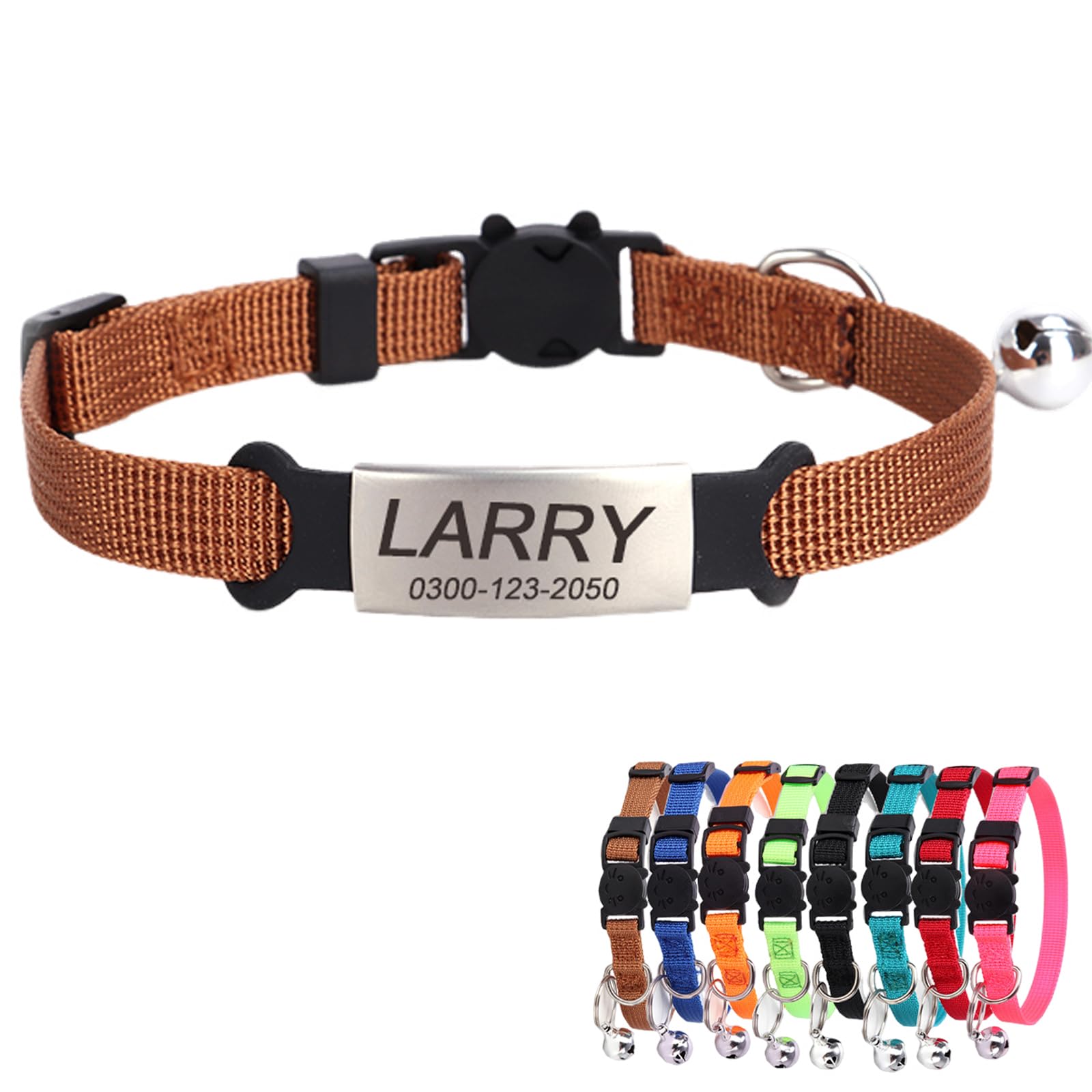 DWFEYOI Katzenhalsband Mit Fliege - Verstellbarer Samt Halsband Mit Glöckchen