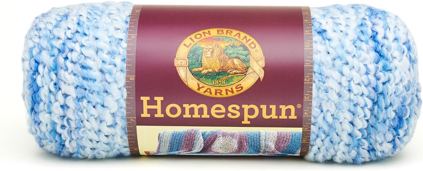 Lion Brand Homespun Yarn - Bulky Weight Celestial Stripes 2 Skein Pack