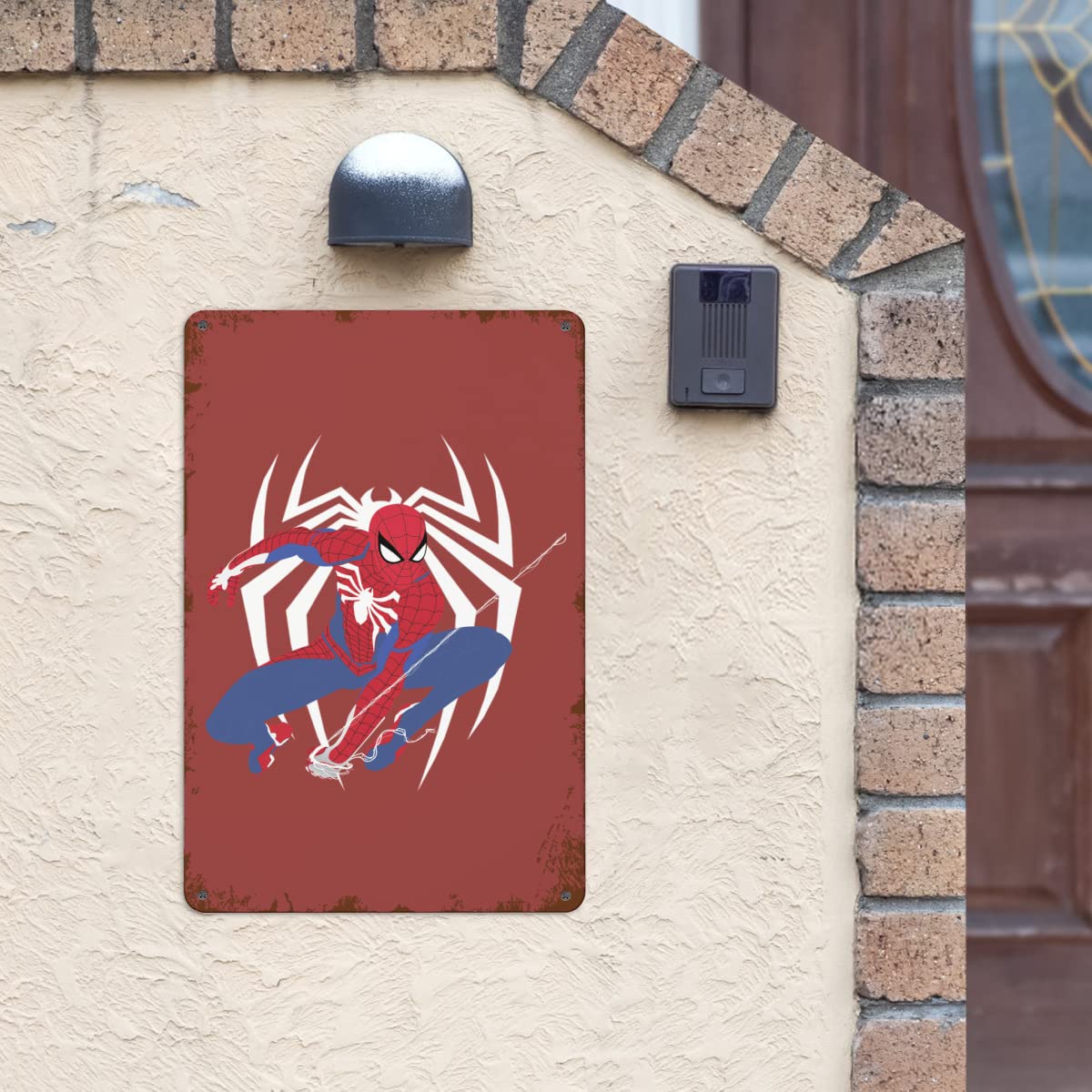 Amazon.co.jp: ブリキ看板 スパイダーマン 金属ポスター ビンテージ風