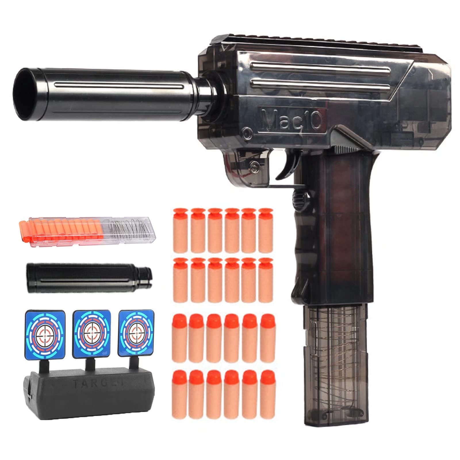 Buy DZSM Electric Burst Soft Bullet Uzi Toy with Magazine and Target