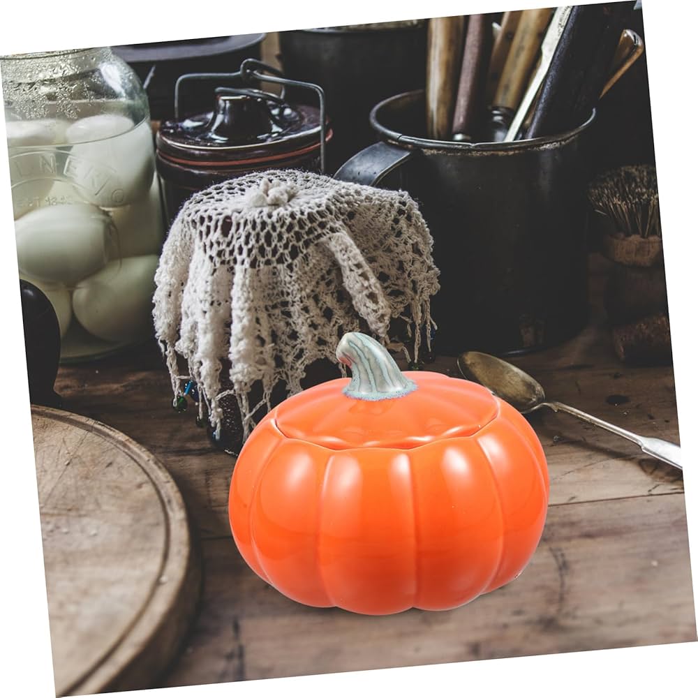 Amazon｜YARNOW 陶器 かぼちゃ 壷 パラ 飴 かぼちゃ チップ 器