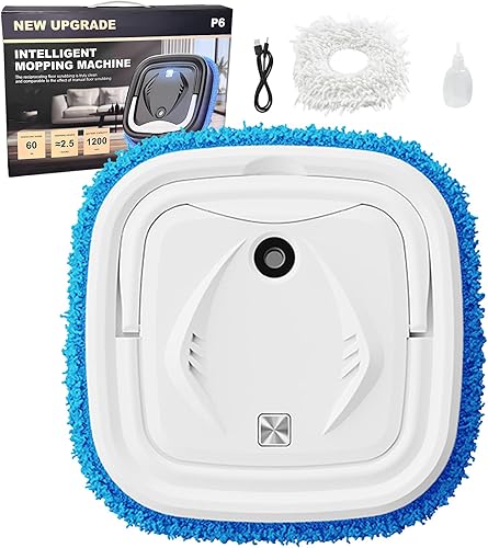 Miniatura 7 de Trapeador robot automático, doble uso de seco y húmedo, función de pulverización, máquina de trapeador inteligente recargable de bajo ruido,