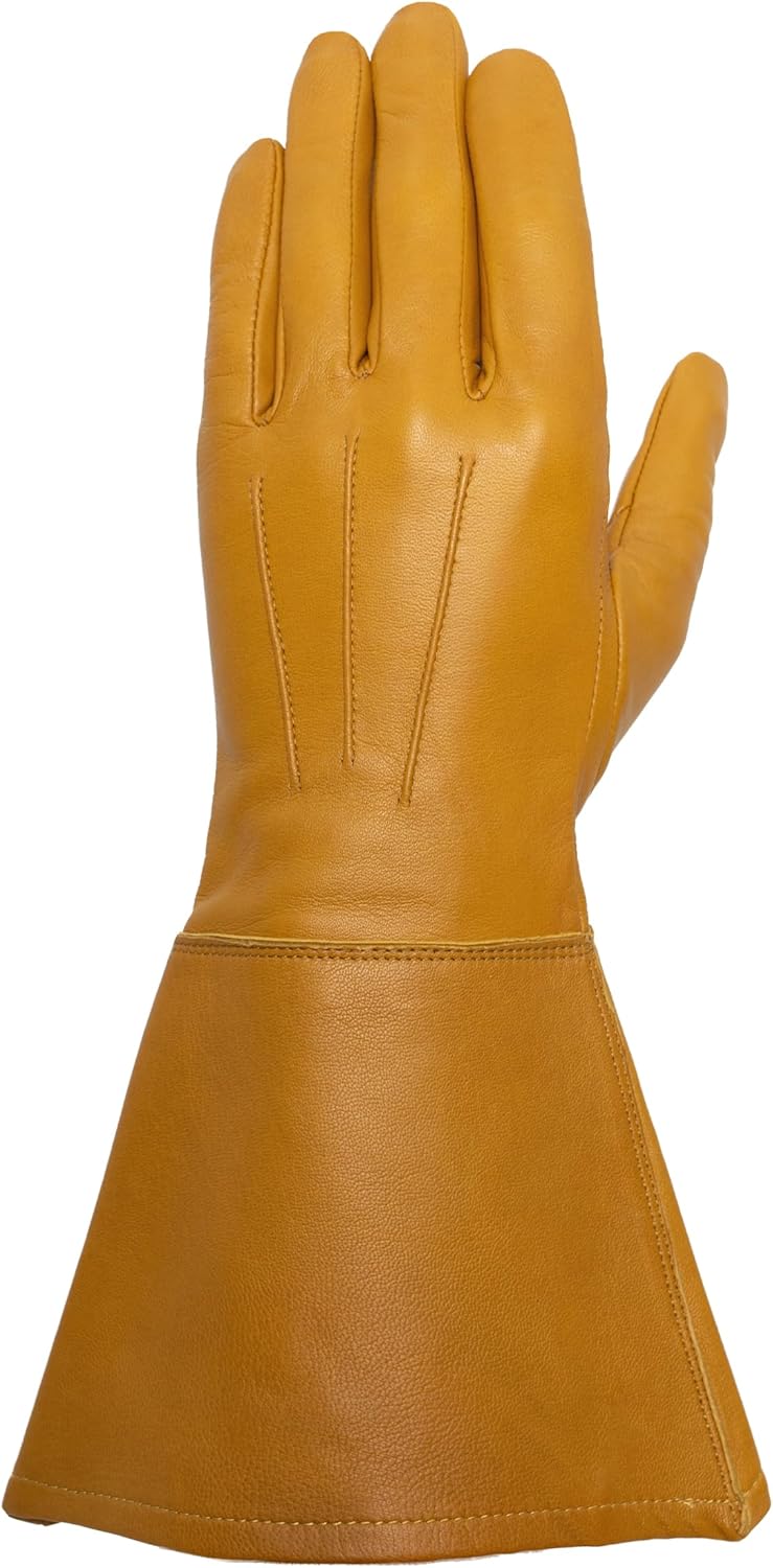 Enforcer Unlined Leather Gauntlet for Motorcycle Riding, Honor Guards, and Marching Bands TD650HP