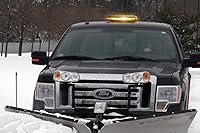 Vista 7 de Buyers Products 8891060 - Mini barra de luz LED ámbar de 15 pulgadas, 56 LED, 10 patrones de flash, montaje magnético o permanente, luces