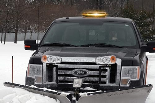 Miniatura 7 de Buyers Products 8891060 - Mini barra de luz LED ámbar de 15 pulgadas, 56 LED, 10 patrones de flash, montaje magnético o permanente, luces