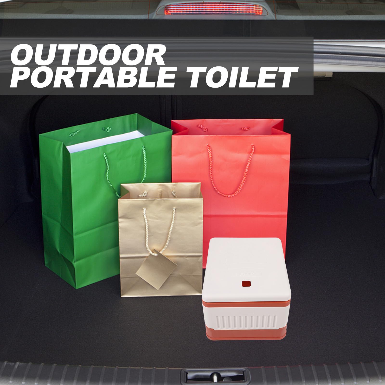ibasenice Toilettes Pliables Portables Siest Compact et Léger en PP et PVC pour Camping et Randonnée, Siège Compact et Léger, pour Voyages en Plein Air et Voiture