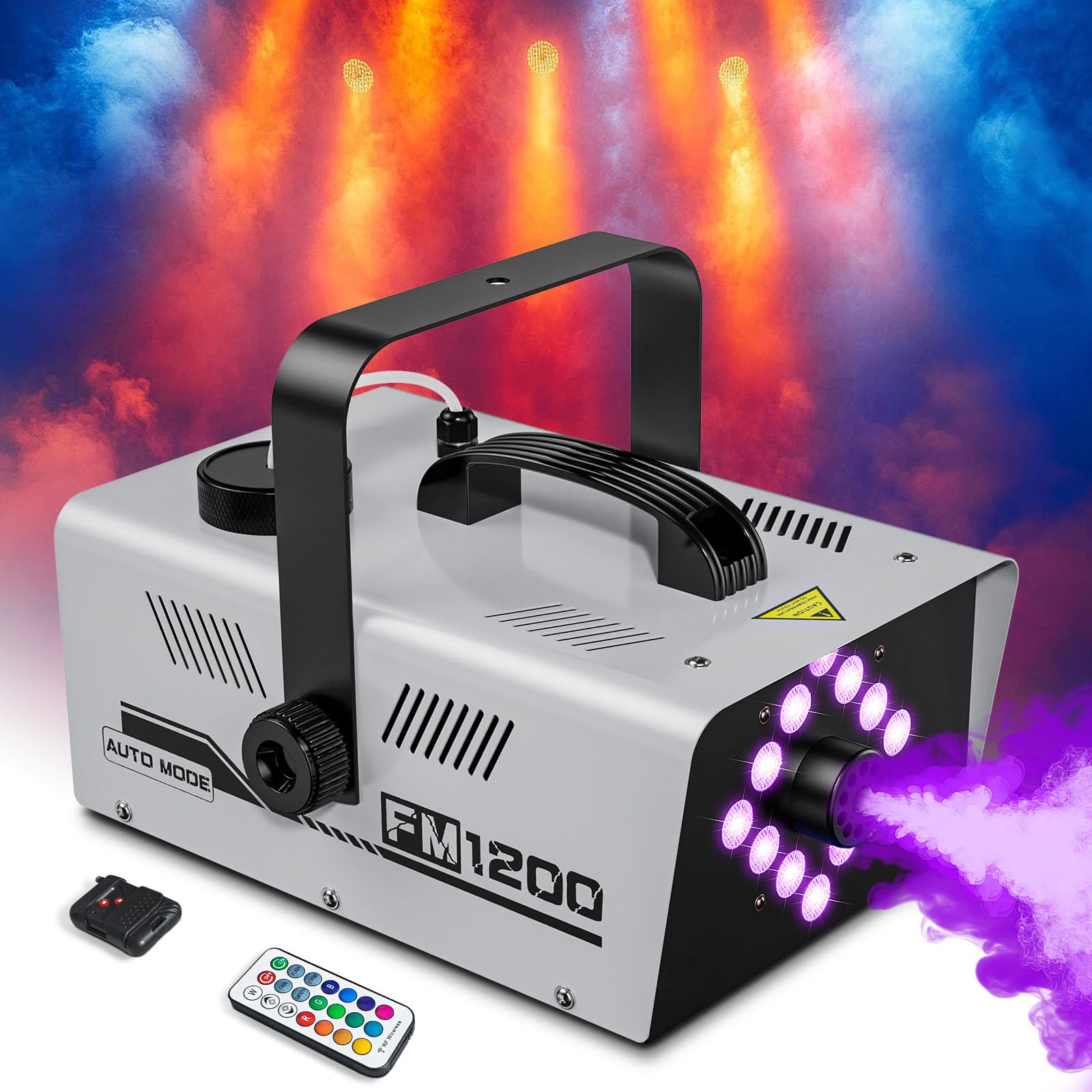 Draagbare mini-mistmachine, 1200 W feestrookmachine met