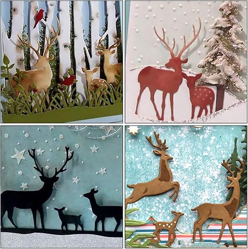 Miniatura 4 de LIFKOME Troqueles de metal de acero al carbono para álbum de recortes, troqueles de metal para álbumes de recortes de Navidad, troqueles de metal