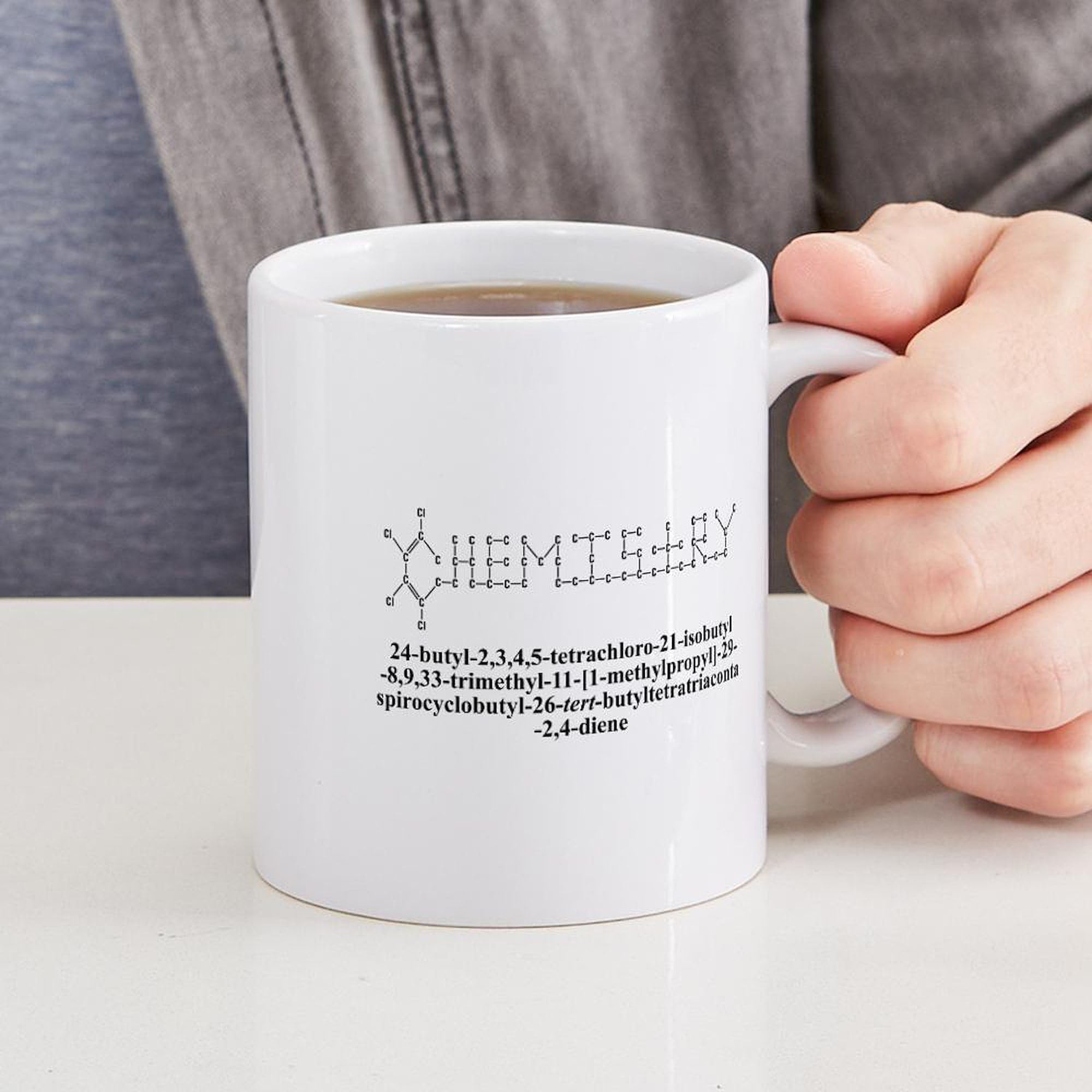 Amazon.com | CafePress CHEMISTRY MOLECULE Mug 11 oz (325 ml) Ceramic Coffee  Mug: Coffee Cups & Mugs